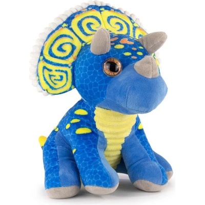 Barrado Динозавър трицератопс синя плюшена играчка 27см