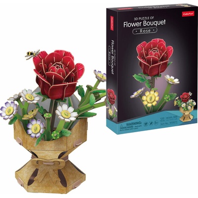 CUBICFUN 3D puzzle Kytice růže 120 ks – Zboží Mobilmania