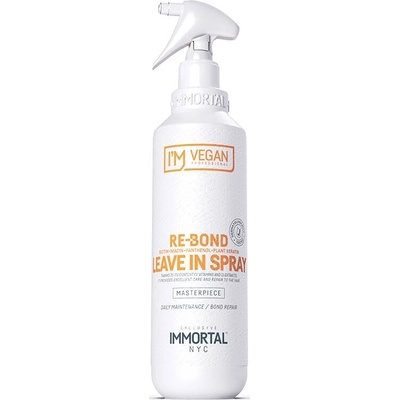 Ošetrujúci a obnovujúci bezoplachový sprej na vlasy IMMORTAL VEGAN Re-Bond Leave-in spray 250 ml