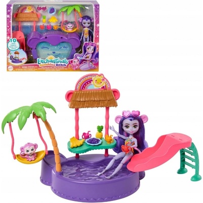 Mattel ENCHANTIMALS Sunshine Beach Opičkový bazén HTW73