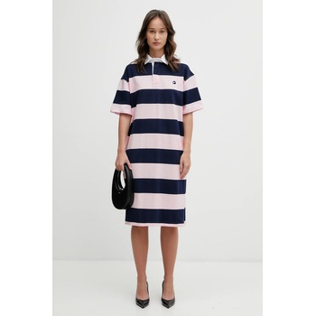 coperni Памучна рокля Coperni Striped Polo (COPJS216F5026)