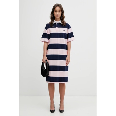 coperni Памучна рокля Coperni Striped Polo (COPJS216F5026)