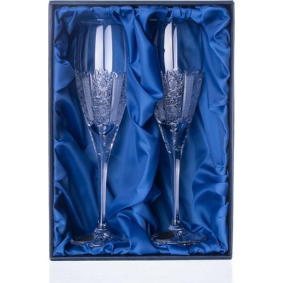 Bohemia Crystal Bohemia Crystal 2 broušených sklenic na šampaňské Fiona Brus Iris 150 ml