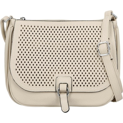 Stylová dámská koženková crossbody kabelka Kajla béžová