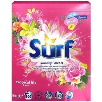 Surf Tropical lily & Rose prášok na pranie 5 kg 100 PD