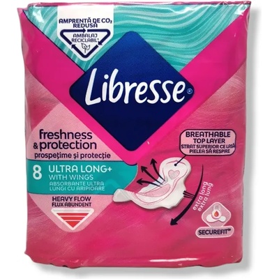 Libresse дамски превръзки, Ultra long, 8 броя