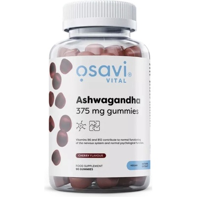 Osavi Ashwagandha extrakt 375 mg 90 gumových bonbónů s třešňovou příchutí