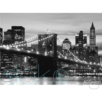 Фототапет Бруклинският мост ч/б - 360x254см (15102-0199)