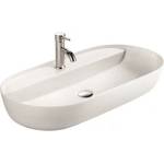 Inter Ceramic Мивка за баня ICB 882, монтаж върху плот, порцелан, бял, 80x40x13см (882)