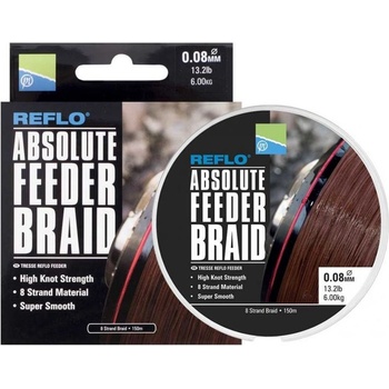 Preston šnúra Absolute Feeder Braid 150m 0,10mm 7,2kg