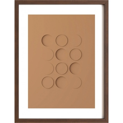 Idealform Poster no. 3 Shadow forms Barva: Terracotta, Velikost: 300x400 mm