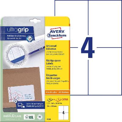 Avery-Zweckform 6120 univerzální etikety 105 x 148 mm papír bílá 120 ks