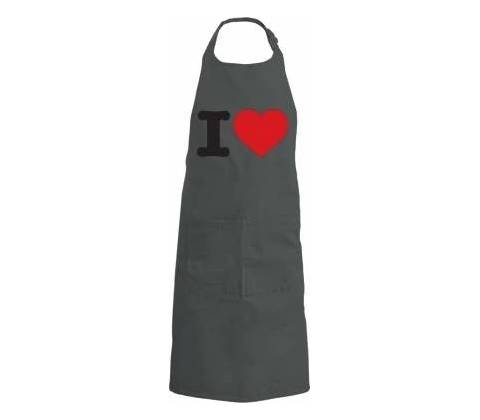 zástěra I love