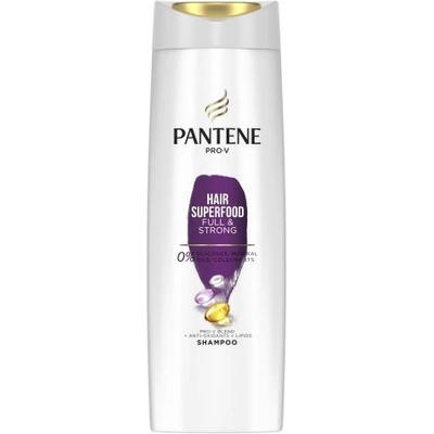 Pantene Superfood Full & Strong Shampoo 400 ml подсилващ шампоан за коса за жени