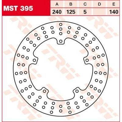 TRW MST395 brzdový kotouč, zadní GILERA NEXUS 125 EURO 3 rok 07-08