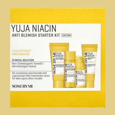 Some By Mi Yuja Niacin 30 Days Brightening tonikum 30 ml + sérum 10 ml + maska 20 g + gelový krém 30 g dárková sada