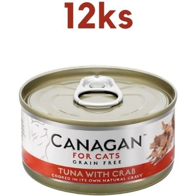 Canagan Cat tuňák a krab 12 x 75 g