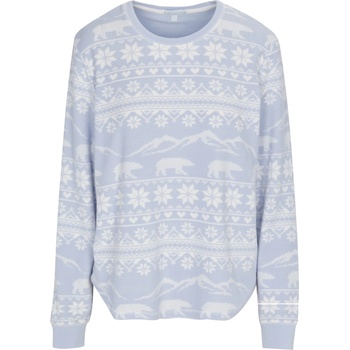 PJ Salvage Snowflake Shirt - Hellblau