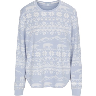 PJ Salvage Snowflake Shirt - Hellblau
