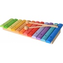 Bighigs xylofon 12 tónů celodřevěný barevný