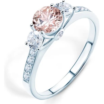 Image 1 of SAVICKI Годежен пръстен Dream: бяло злато, морганит