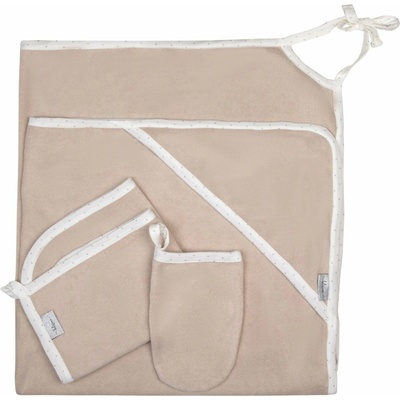 Belisima Zavinovacia osuška 120x120cm a príslušenstvo béžová