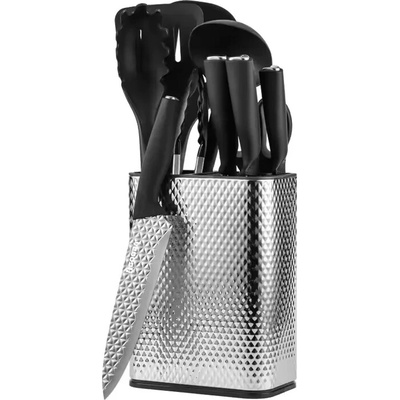 Gooda 11-dílná sada kuchyňských nožů a nářadí se stojanem