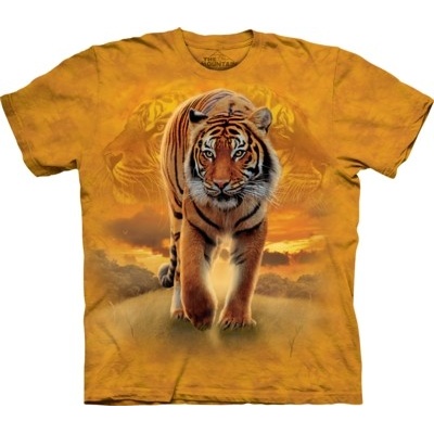 The Mountain tričko Rising Sun Tiger žluté