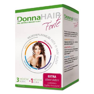 DONNA HAIR Forte 4 měsíční kúra 90+30 tobolek