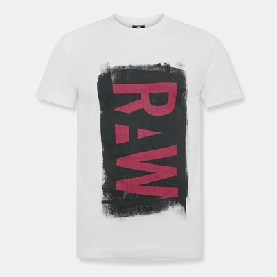 G Star Тениска G Star Painted RAW Graphic T-Shirt - White
