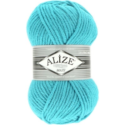 Alize Superlana Maxi 484 tyrkysová
