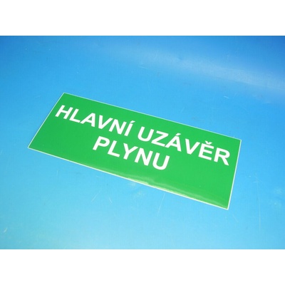 Samolepka 686 HLAVNÍ UZÁVĚR PLYNU