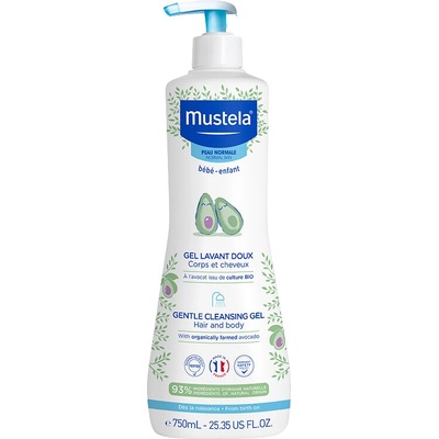 Mustela Bébé Bain tělový a vlasový mycí gel pro děti 750 ml