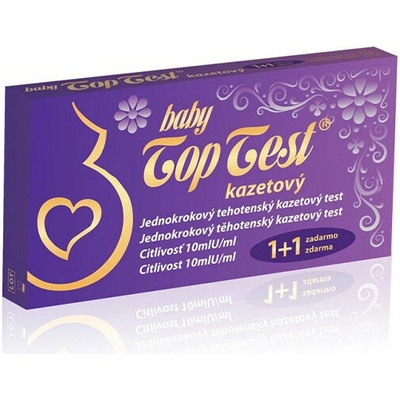Baby Top Test tehotenský kazetový 1 ks