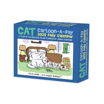 Willow Creek Press Calendars Cat Cartoon-A-Day by Jonny Hawkins 2026 5.4 X 6.2 Box Calendar