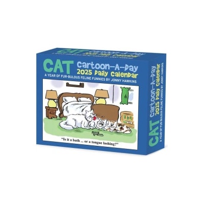 Willow Creek Press Calendars Cat Cartoon-A-Day by Jonny Hawkins 2026 5.4 X 6.2 Box Calendar