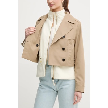 Mackage Къс шлифер mackage в бежово преходен модел с двуредно закопчаване aline. co (aline.co)