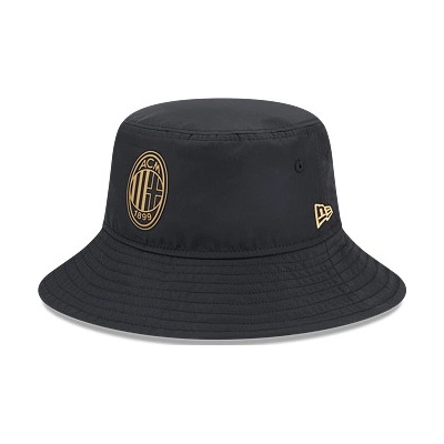 New Era Black Gold Bucket Acmilan Black