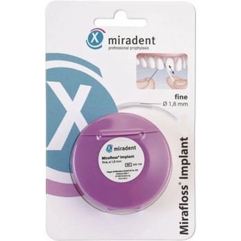 Miradent Конец за зъби Mirafloss Implant, Fine, 50 броя