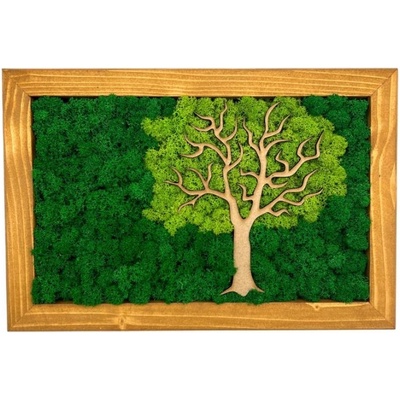 Machový obraz Tree 30x20cm I.