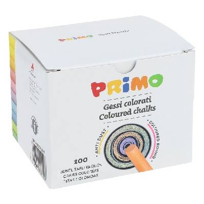Креда за дъска primo цвят кръгъл 100 броя 012gc100r (012gc100r)