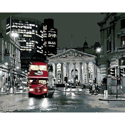 Zuty Malování podle čísel Londýnský bus 50 x 40 cm vypnuté plátno na rám