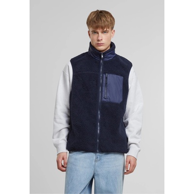 Urban Classics Грейка Sherpa Vest navy XXLUB-TB6723-00155 - Тъмносив, размер XXL