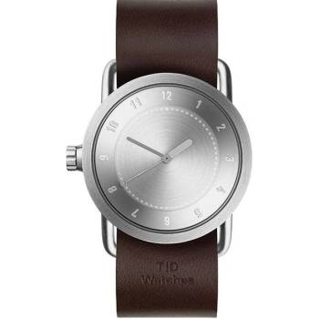 TID Watches No.1 36 Steel / Walnut Leather Wristband