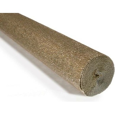 Italský krepový papír Cartotecnica Rossi 180g (50 x 250cm) metalická-platina 806