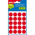 APLI Етикети, кръгли, 19 мм, с ръкописен текст, цветни, apli, червени, 100 етикета в опаковка 02065 (02065)