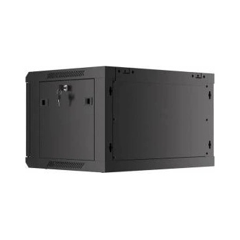 Lanberg armario mural wf01-6406-10b negro 19 6u ip20 600x450x368mm hasta 60kg de carga accesorios montaje