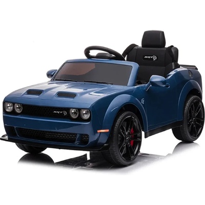 ROLLZONE Dodge Challenger SRT 12V - Детска акумулаторна кола, Син, EVA гуми (BDM0955-blue)