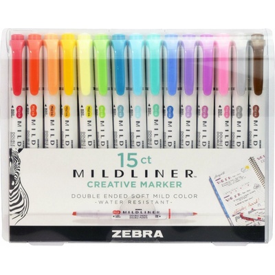 Zebra Pen Mildliner sada 15 ks 78115