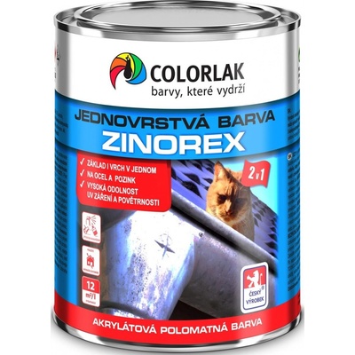 Colorlak ZINOREX S 2211 RAL 8017 Hnědá 0,6L